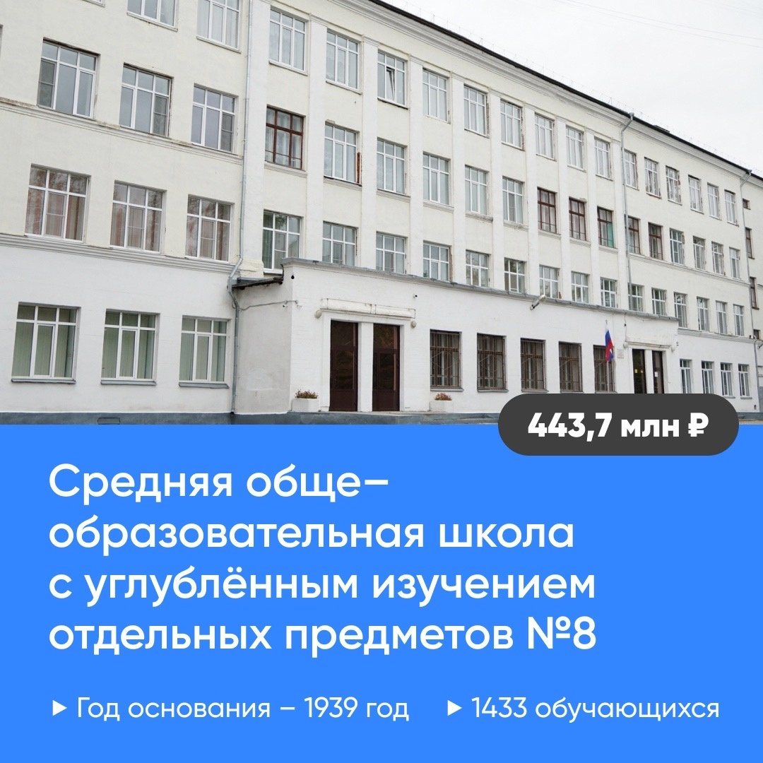 Девять школ отремонтируют в Вологде в 2024 году | 10.01.2024 | Вологда -  БезФормата