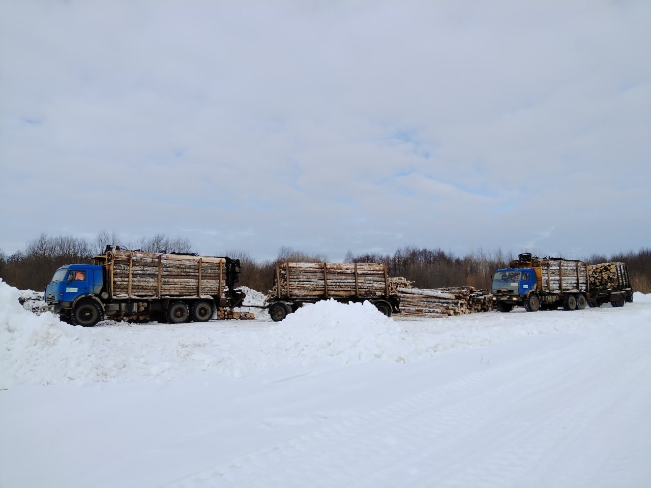 Монастырю на острове Каменный подарили 150 кубометров дров