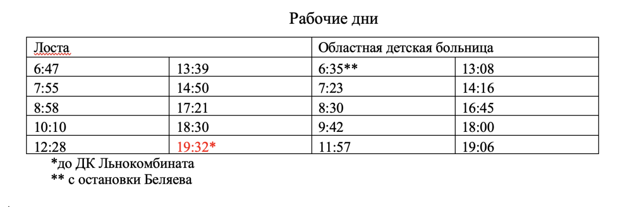 В Вологде изменилась схема движения одного из автобусов