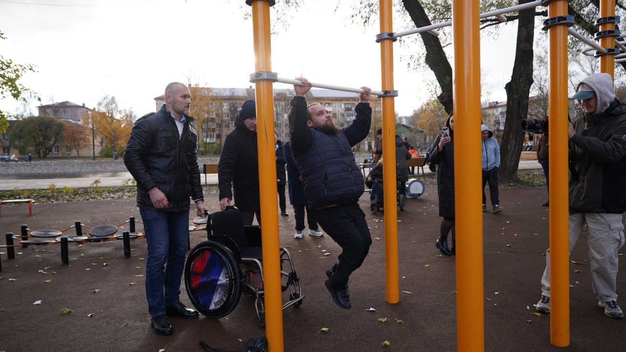 В Вологде появилась спортплощадка для людей с ограниченными возможностями здоровья