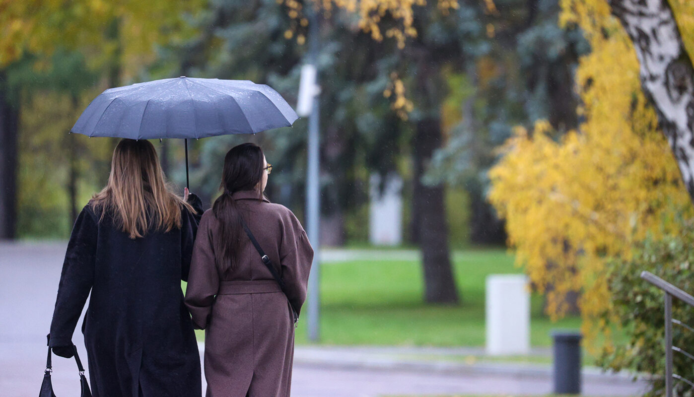 На Северо-Западе России дождливо и по-осеннему тепло