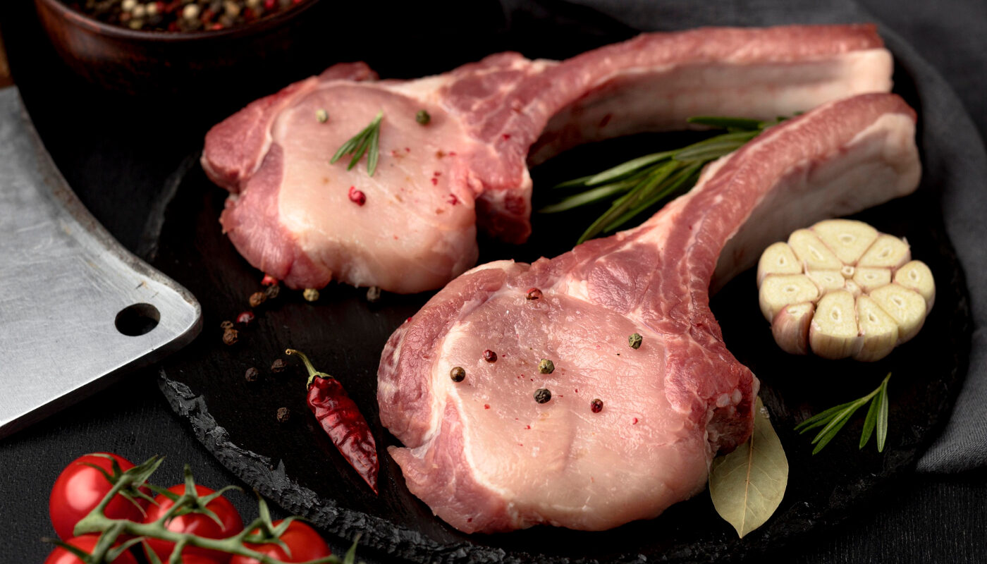 Кусочки свинины