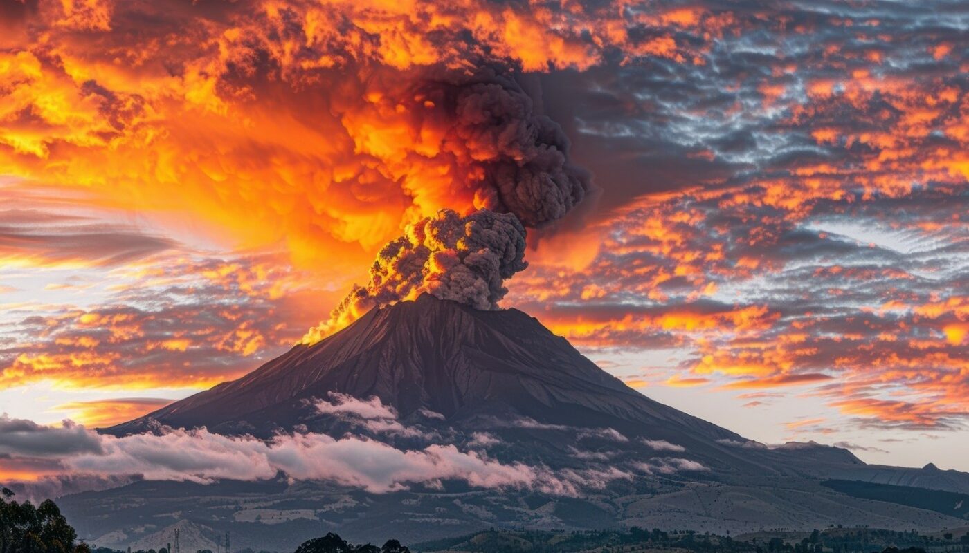 извержение вулкана