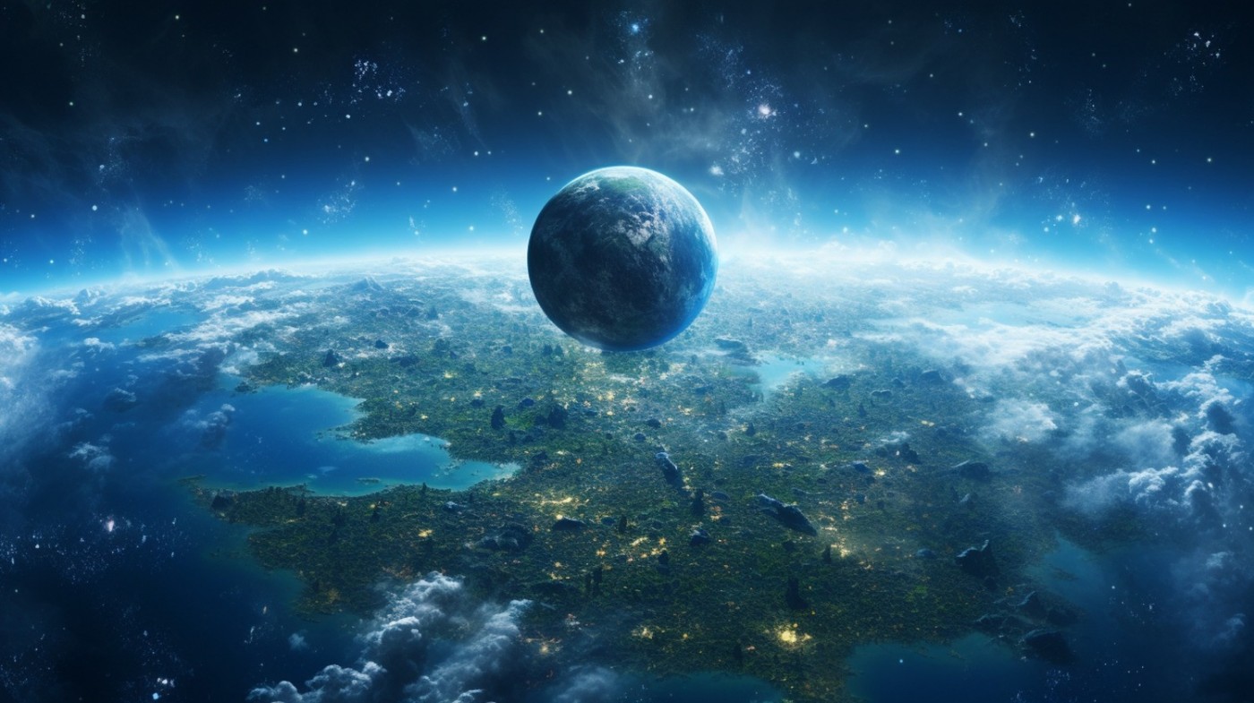 объект над планетой