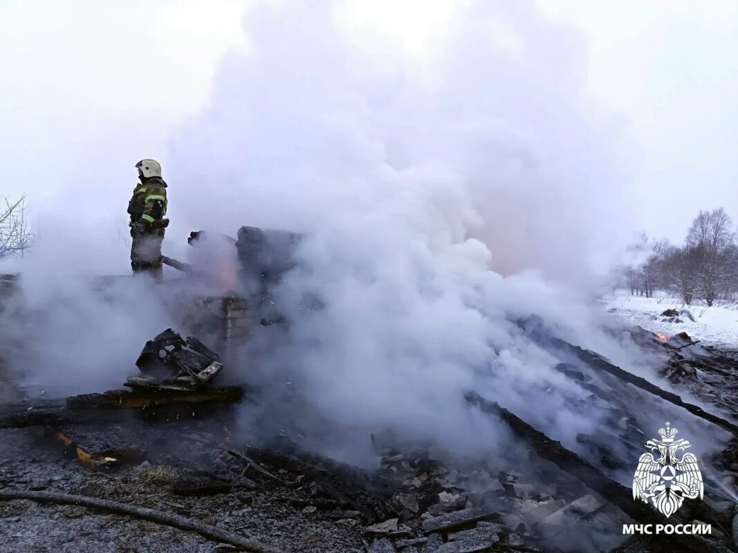 Мужчина сгорел в своем доме под Вологдой
