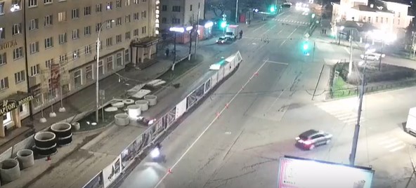 В Вологде мотоциклист протаранил дорожное ограждение