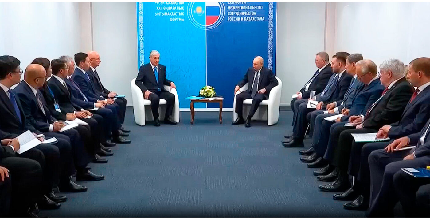 Путин и Токаев
