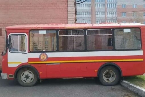 Бывший школьный автобус отправился в зону СВО
